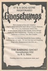 OS 32 The Barking Ghost bookad from OS 31 1stpr