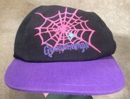 Pink spiderweb hat