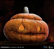 Concept art of an elderly Jack-O'-Lantern