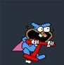Now he use pog stek