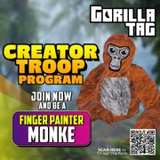 Promotional Material for the Gorilla Tag Creator Troop.