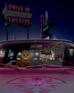 Мёрдок с трупом Лунного цветка на показе фильма «Холмы голодны»