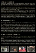Биография Андре де Риддера, Дэвида ГринспенаW и Даляньской цирковой труппы