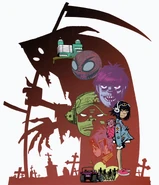 Злой Дэл на постере Celebrity Harvest