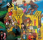 Blur (и Чубакка) в «Замке Коксона» в Get the Freebies