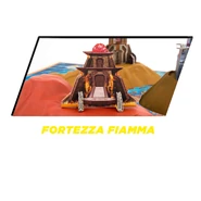 Cartonato della Fortezza Fiamma presente nel playset della Isola di Gorm nella versione uscita con la Serie 2018.