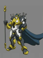 Un probabile Solaris disegnato da Luca Rossi per il rilancio post Nature Unleashed. Poi utilizzato come prima versione prototipale di Xathor.