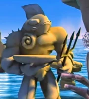 La statua di Martello nel videogioco.