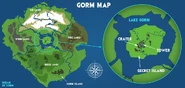 Mappa di Gorm nella continuità degli Araldi di Gorm.