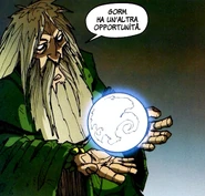 Il Vecchio Saggio con l'Occhio della Vita nel fumetto, durante gli eventi dell'Eclissi Finale.