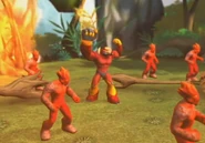 I Gorbattenti del Fuoco con Maglio Infuocato nel videogioco Gormiti: Gli Eroi della Natura.