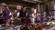 Dan and Serena getting food at the annual brunch