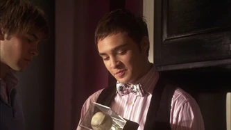 Chuck with his prized possession, Babe Ruth's baseball