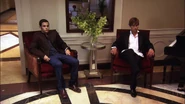 Dan and Nate waiting for Serena to arrive