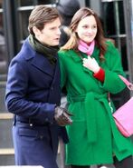Blair and Louis on Set!