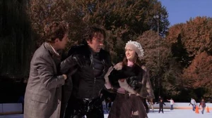 With Harold and Blair after ice-skating 'accident'