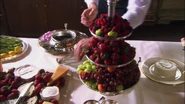 Food getting prepared for Bart's annual brunch