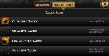 Alliance Tactics