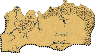 The Dothraki Sea - Fantastic Maps