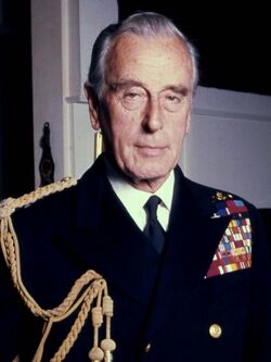 Lord Mountbatten Naval in colour Allan Warren