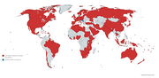 Pays visités par Élisabeth II