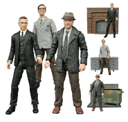 Edward Nygma, Alfred Pennyworth, and Harvey Bullock figurines