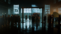 Don Maroni talking to his underlings