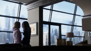 Barbara Kean and Renee Montoya talking in Kean's penthouse