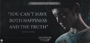 "You Can't Have Both Happiness and the Truth" - Guidance for Heroes