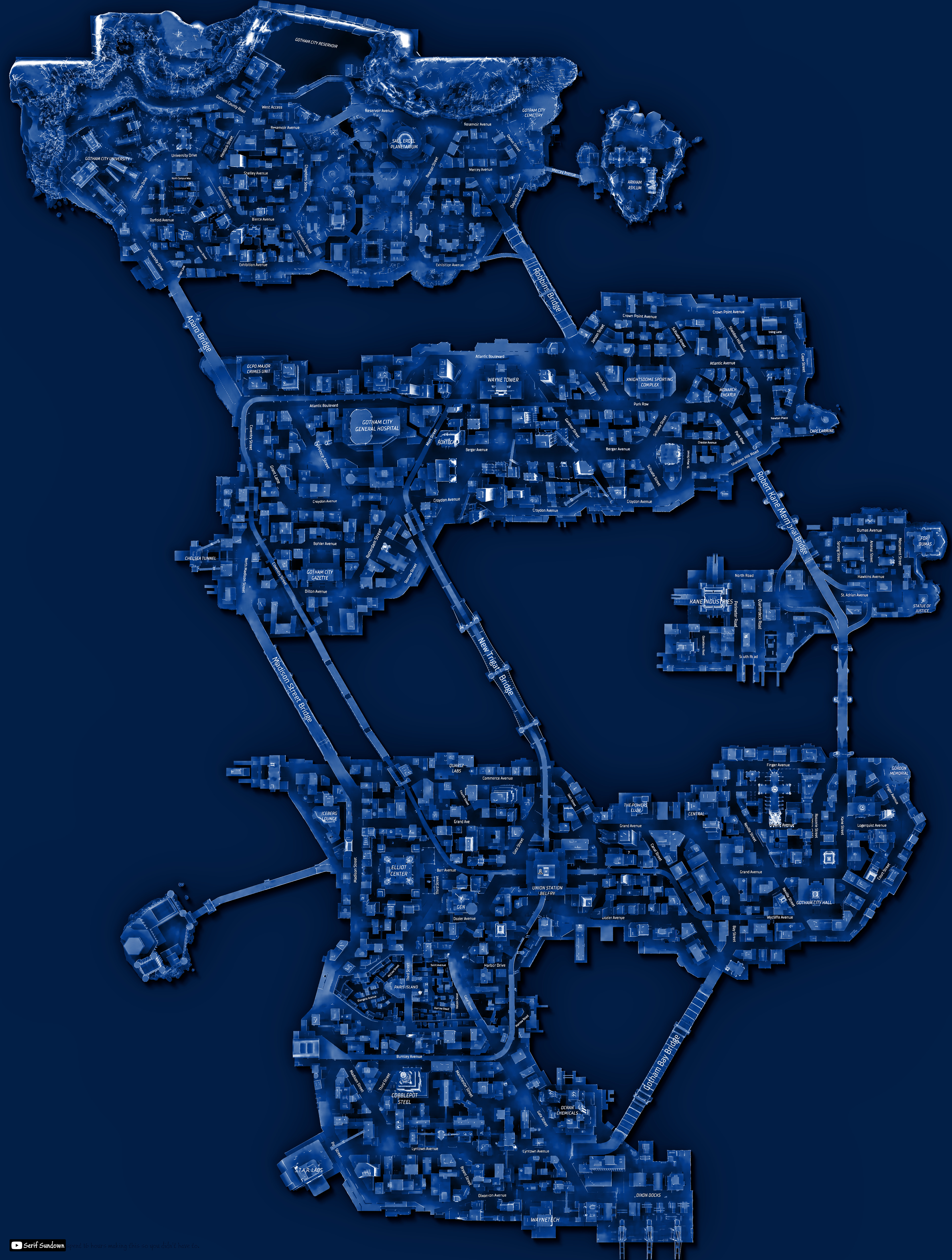 gotham city map