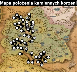 Карта с отмеченным расположением Колючих стальников