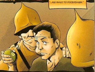 Milten pojmany przez strażników