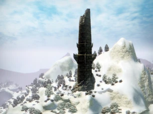 Wieża widziana z boku