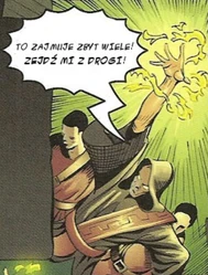 Drago tuż przed wysadzeniem wieży na zamku