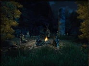 Un accampamento di Ranger