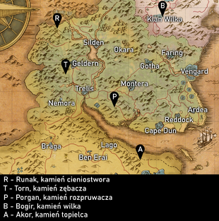 Druidzi mapa