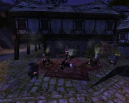 Stoisko Abuyina nocą