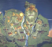 Mapa vengardu s popisky