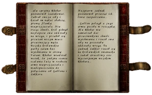 Pierwszy tom księgi opisującej bitwę