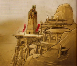 Szkic koncepcyjny świątyni