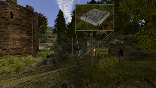 Kamienna tablica życia III w obozie bandytów Dextera