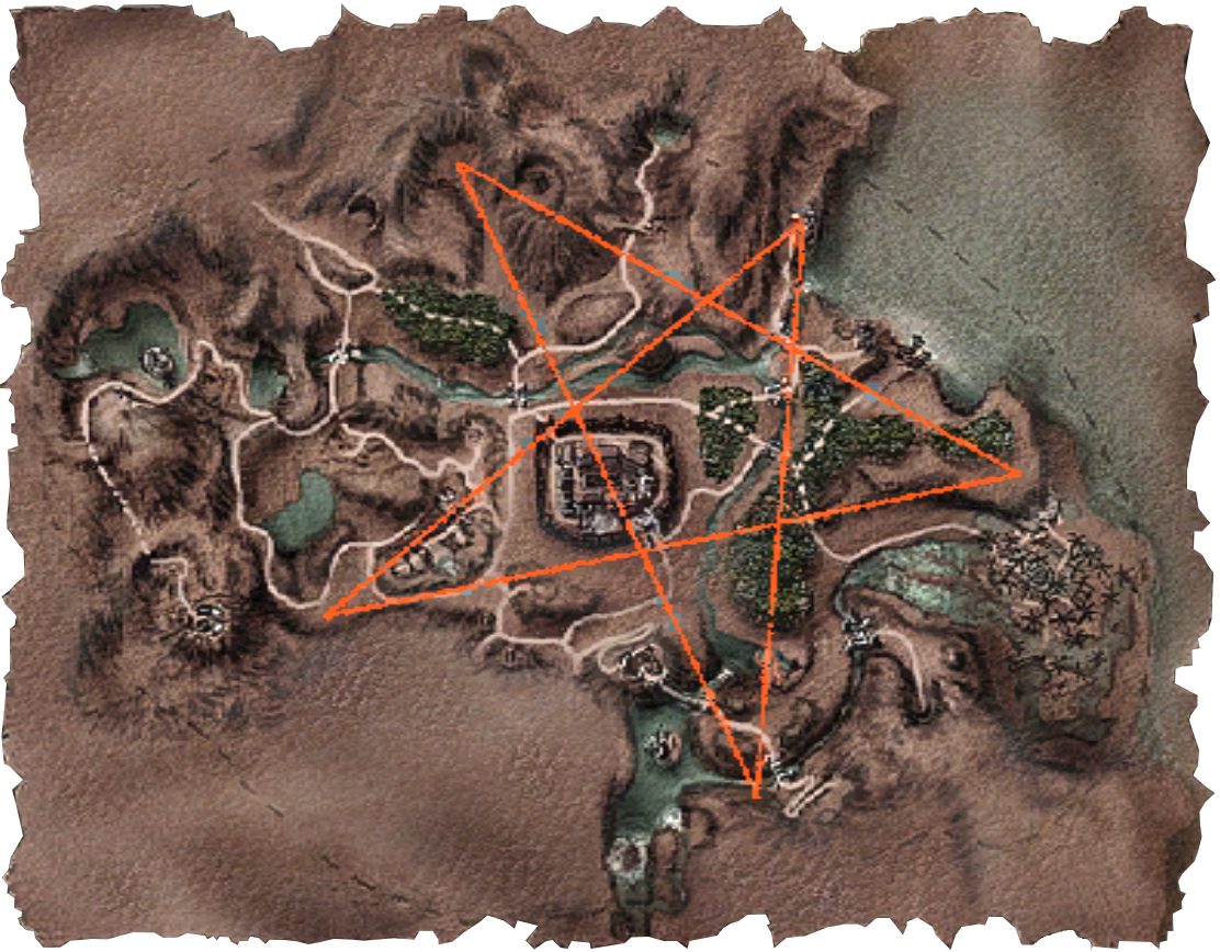 Как попасть в затерянную. Новый лагерь Готика 1 на карте. Башня Ксардаса Готика 1 на карте. Готика 1 карта болотного лагеря. Готика 1 храм спящего на карте.