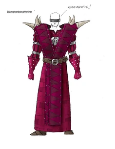 Koncept szaty przywoływacza demonów, wcześniejszej wersji nekromanty[3]
