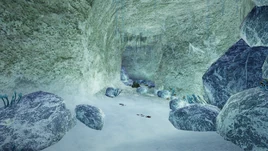 Jaskinia z cieniostworem obok grobowca Baldara wejście