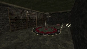 Pomieszczenie twierdzy z ukrytym laboratorium