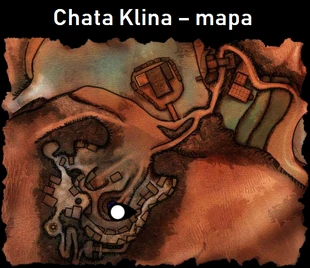 Chata Klina zaznaczona na 