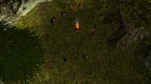 Obóz bandytów koło Bengara z lotu ptaka.png (3,96 MB) Widok na obóz z lotu ptaka