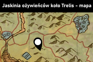 Jaskinia ożywieńców koło Trelis - mapa G3