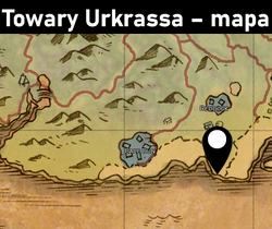 Towary Urkrassa mapa