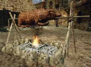 Świnia nabita na rożen